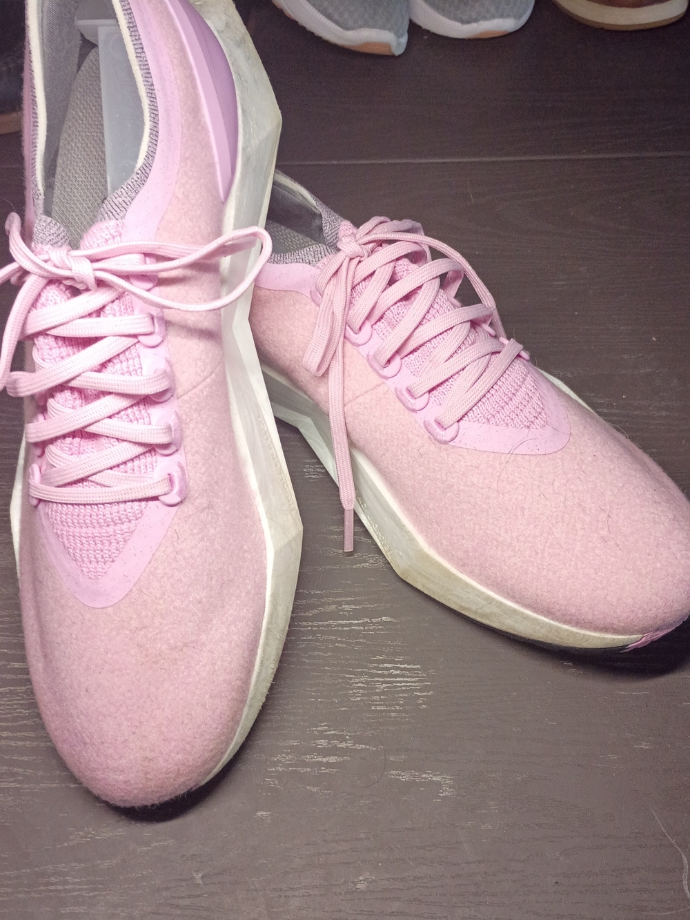 allbirds Men’s 10M Pink Wool Lace-Up Sneakers. NEW & Sexy!
